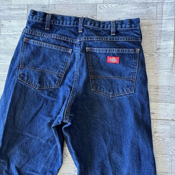 Dickies Work Jeans Men's 33 X 34 Regular Fit Dark Wash Denim Straight Leg Y2K - Picture 1 of 7
